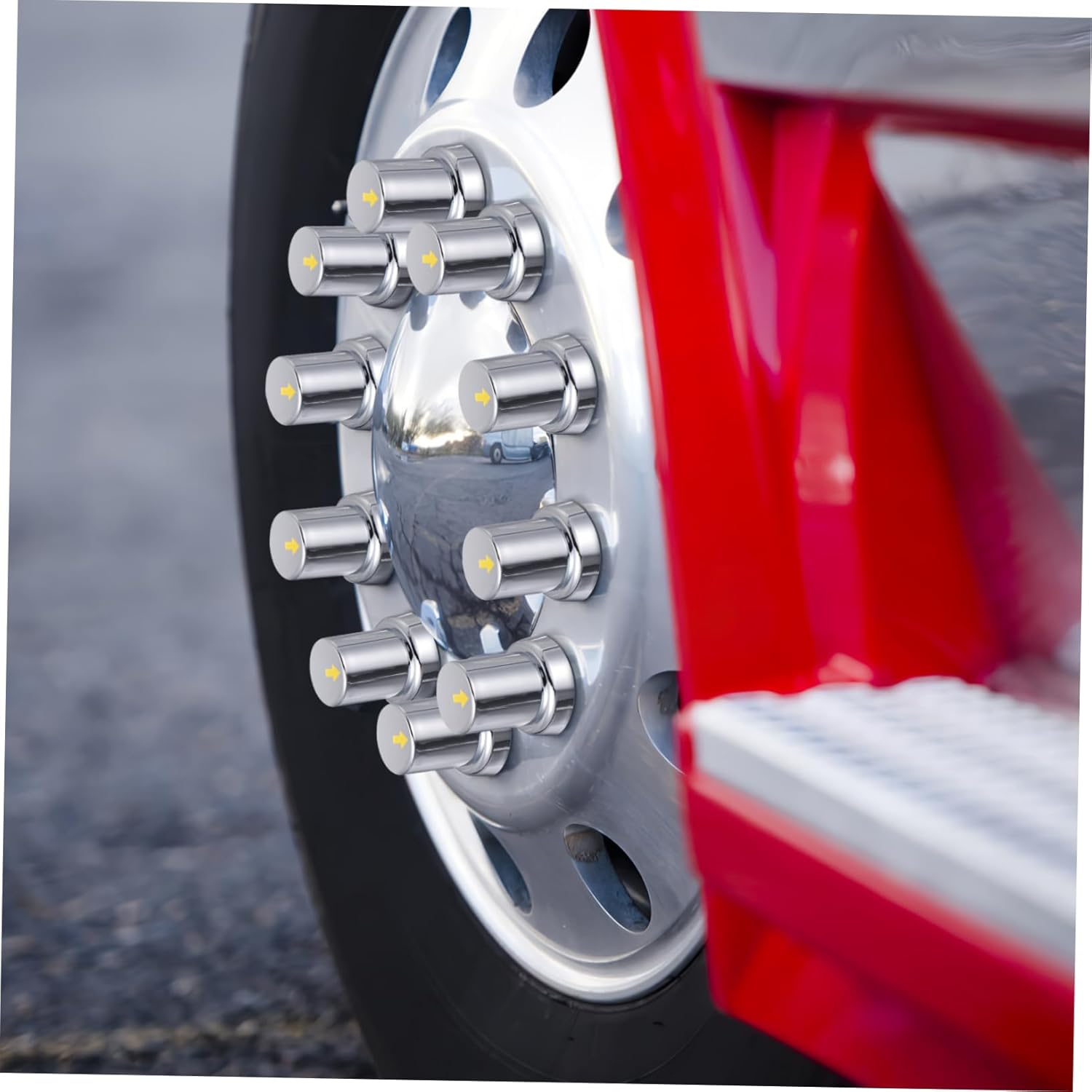 GARVALON 20Pcs Lug Nut Covers Chrome Wheel Nut Protectors for Trucks Fitment Tool image number 3