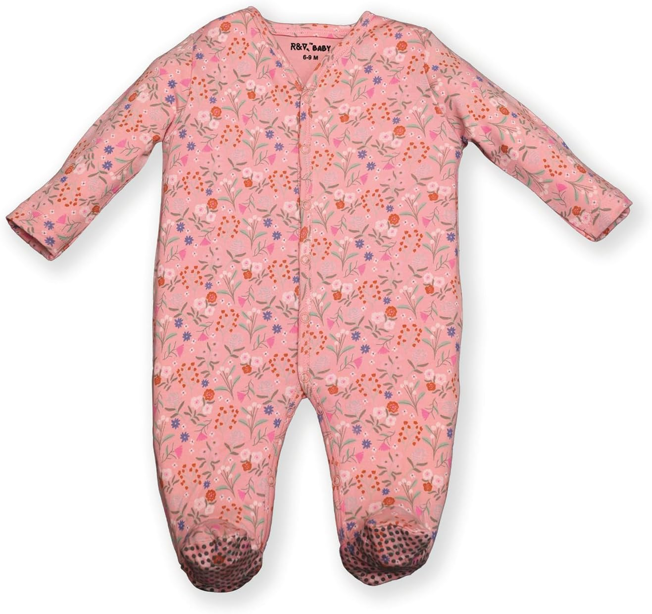 Baby 100% Cotton Coverall Set, 3-Piece, Long Sleeve, Footed image number 4