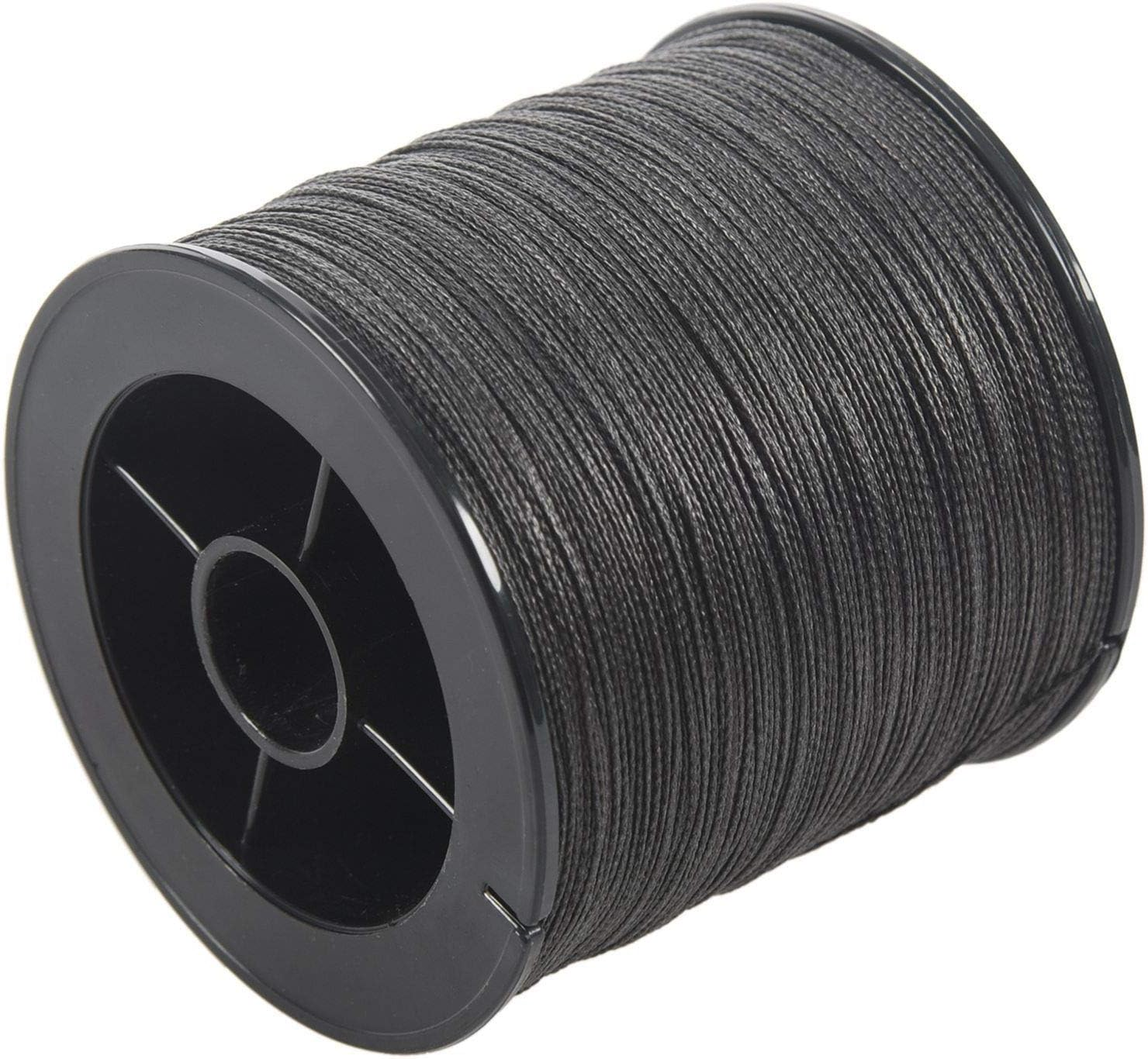 MEOXPAZ 500M 50LB Colorful 4 Strands Multifilament PE Braid Fishing Line (Black) image number 5
