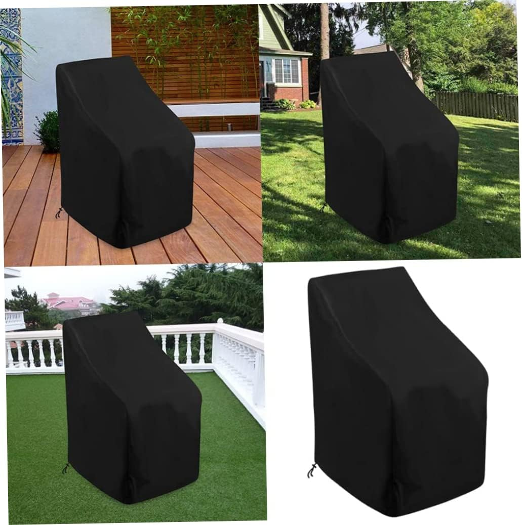 Stacking Outdoor Chair Cover Waterproof Garden Chair Covers,Patio Cover for Stackable Reclining Chairs,Tear Resistant Outdoor Furniture Protector (64X64X120Cm), Patio Chair Cover, Outdoor Chair Covers image number 6