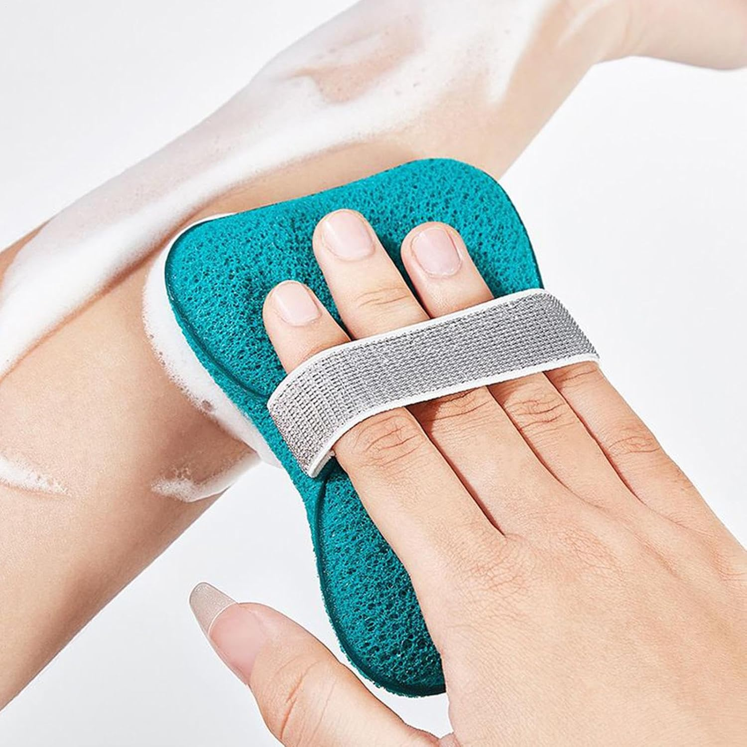 Soap Scrubber Pouch | Soap Bag | Bar Holder Loofah Pocket for Daily Shower Bathroom Travel Hotel Yoga Campsite Gym Vacation - Green image number 6