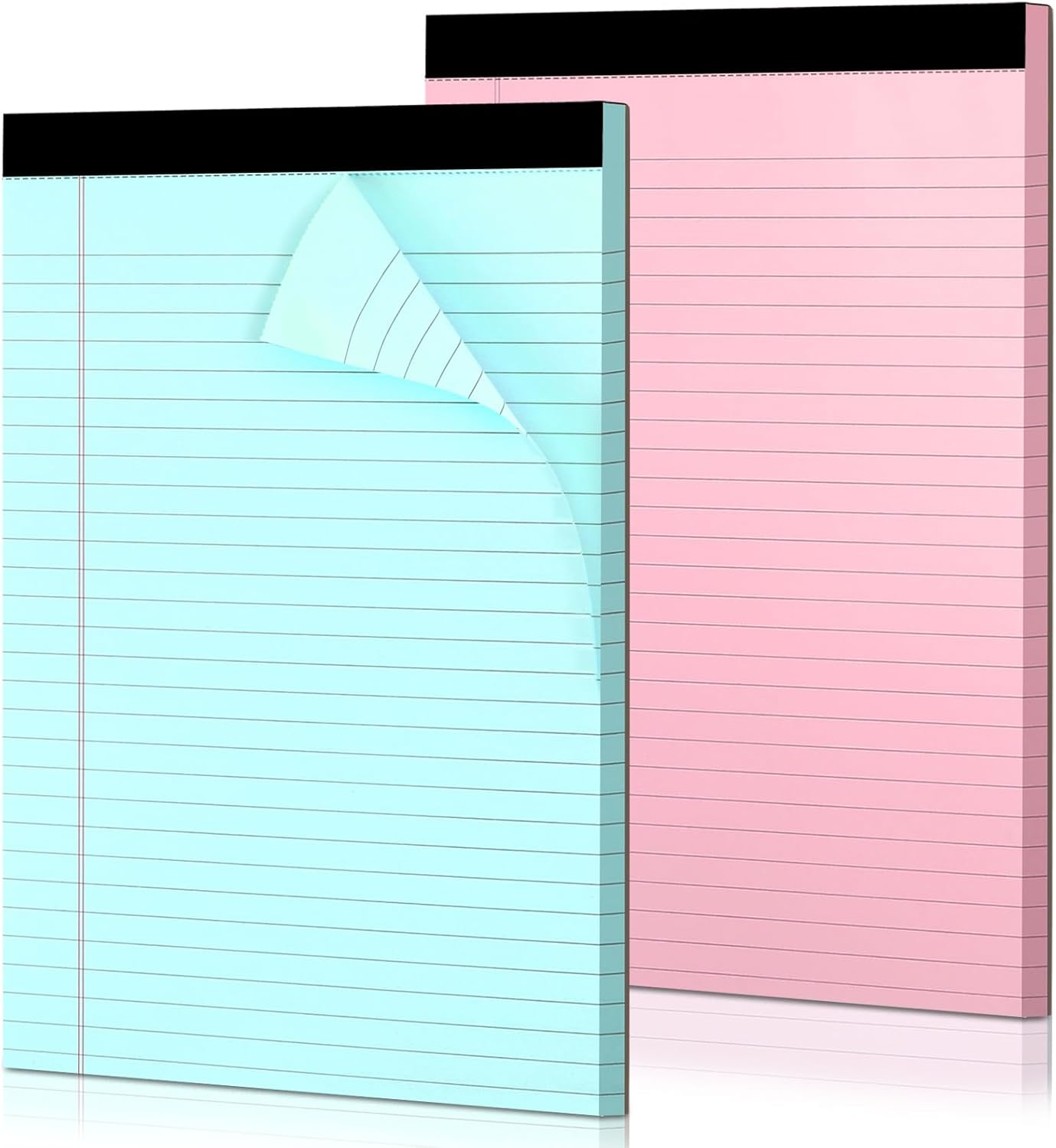 WINKIO Colored Legal Pads, 2 Pack Writing Pads 8.5 X 11 Inch, Micro Perforated Notebooks with Sturdy Back, Wide Ruled, 30 Sheets per Writing Pad for School, College, Office, Professional (Blue/Pink) image number 5