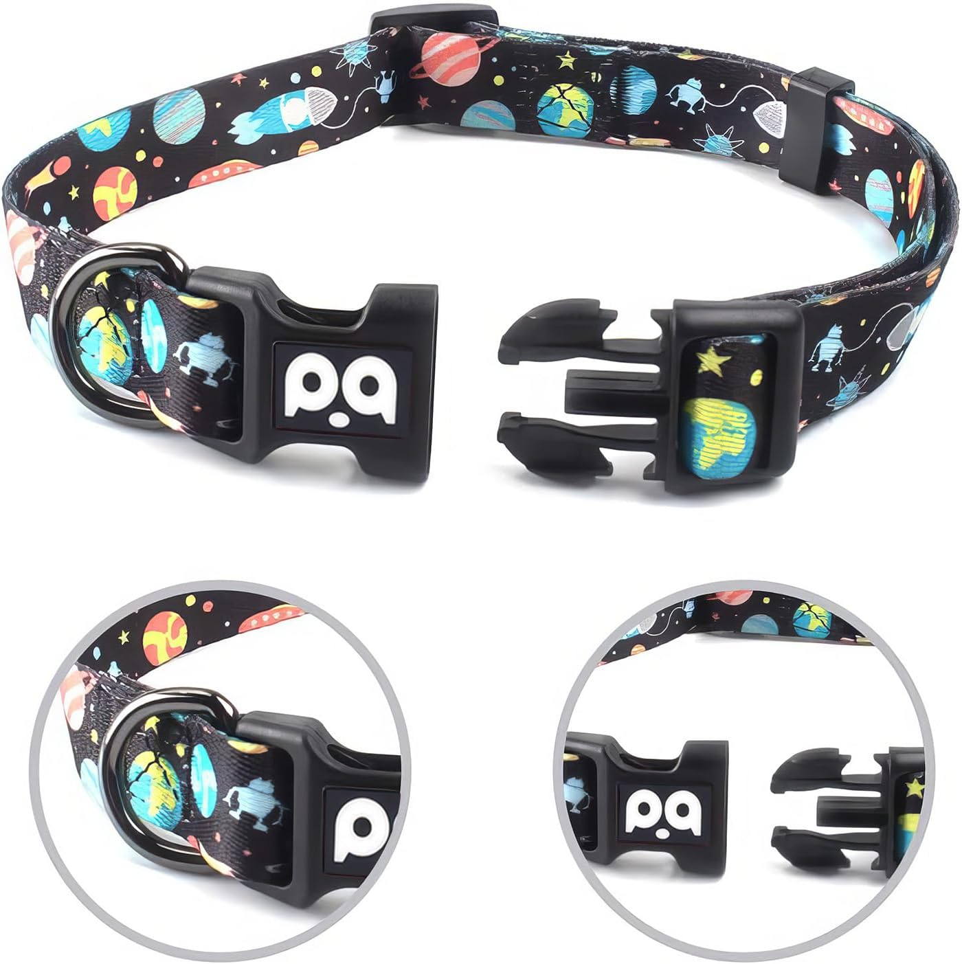 RTRTGS Dog Collar, Dog Collar for Puppies, Small, Medium, Large Dogs, Patterned Dog Collars, Adjustable, Robust Dog Collar image number 5