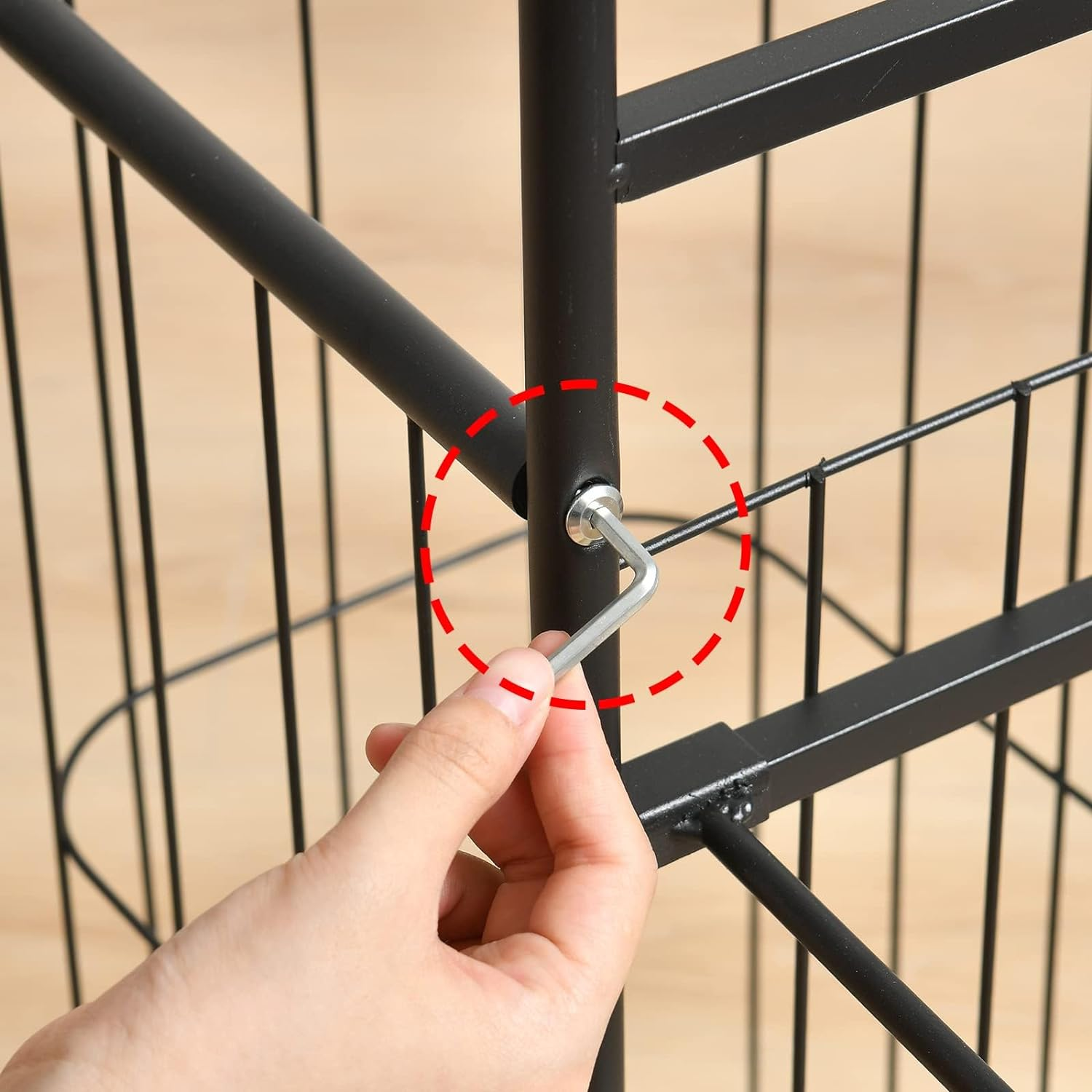 Ball Storage Rack, Football Stand, Ball Storage Garage, Ball Holder, Sports Equipment Storage for Garage, Basketball Organizer Rack with Basket, Toy/Sports Gear Storage Indoor (7 Balls with Basket) image number 5