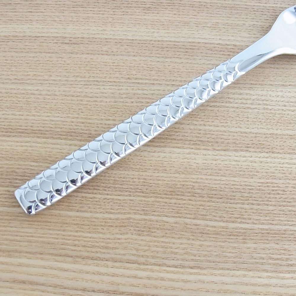 Alessi FM23/17 Colombina Fish Fish Forks in 18/10 Stainless Steel Mirror Polished (Set of 6), Silver image number 2