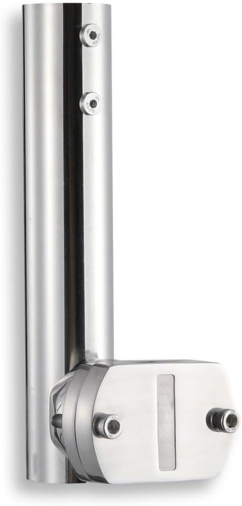 Stainless Steel Rail Mount for Starlink Dish RV Ladder Car Vehicles Roof Rack,360&deg; Rotating Pipe Mounting Kit for Yacht Sailboat Railing Marine Boat Pole Adapter Tube Holder Base(2Inch,200Mm) image number 4