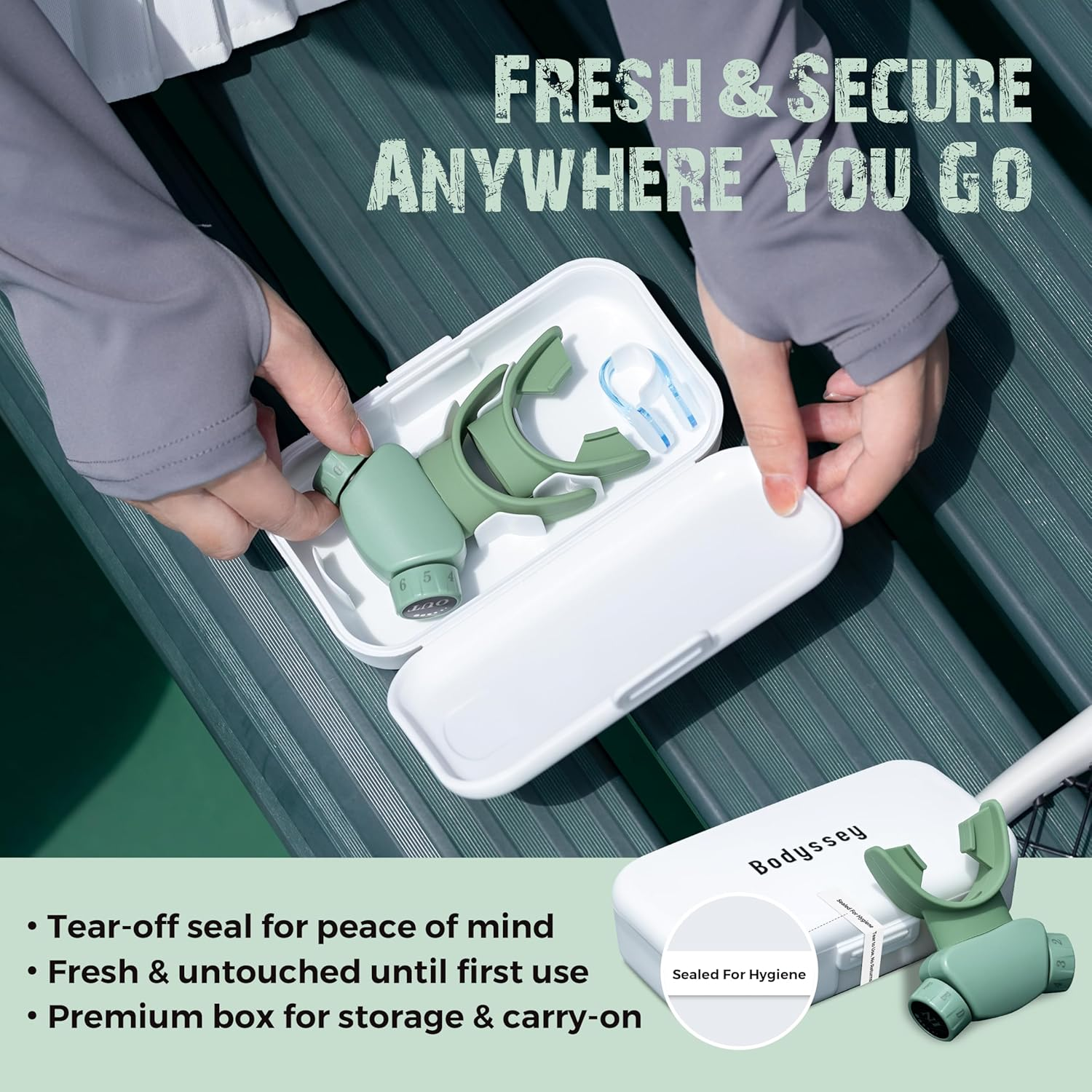 Adjustable Respiratory Trainer, Handheld Breathing Exercise Device with Dual Mouthpieces, Independent Resistance Settings for Enhanced Breathing Techniques image number 6