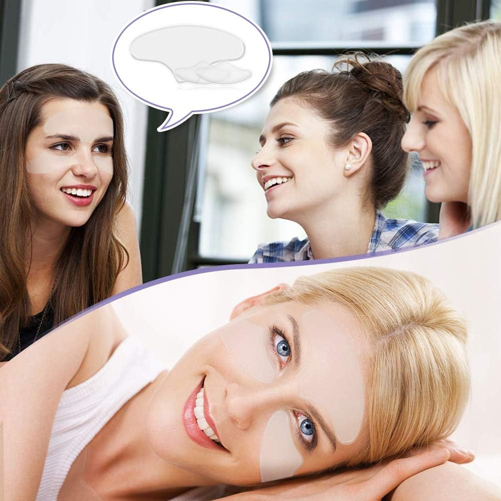 QIEIMUFHD Anti-Wrinkle Chest Pads 100% Medical Grade Care D&eacute;collet&eacute; Pads Silicone Chest Pads Smooth & Prevent Wrinkles Patches, Comfortable, Safe & Cruelty-Free Reusable