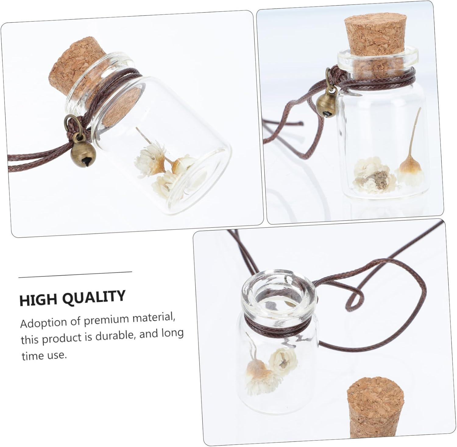 STOBAZA 4Pcs Empty Perfume Bottle Pendant Car Hanging Aromatherapy Bottle Diffuser Dry Flowers Daisy Essential Oil Diffuser for Car Home Office image number 5