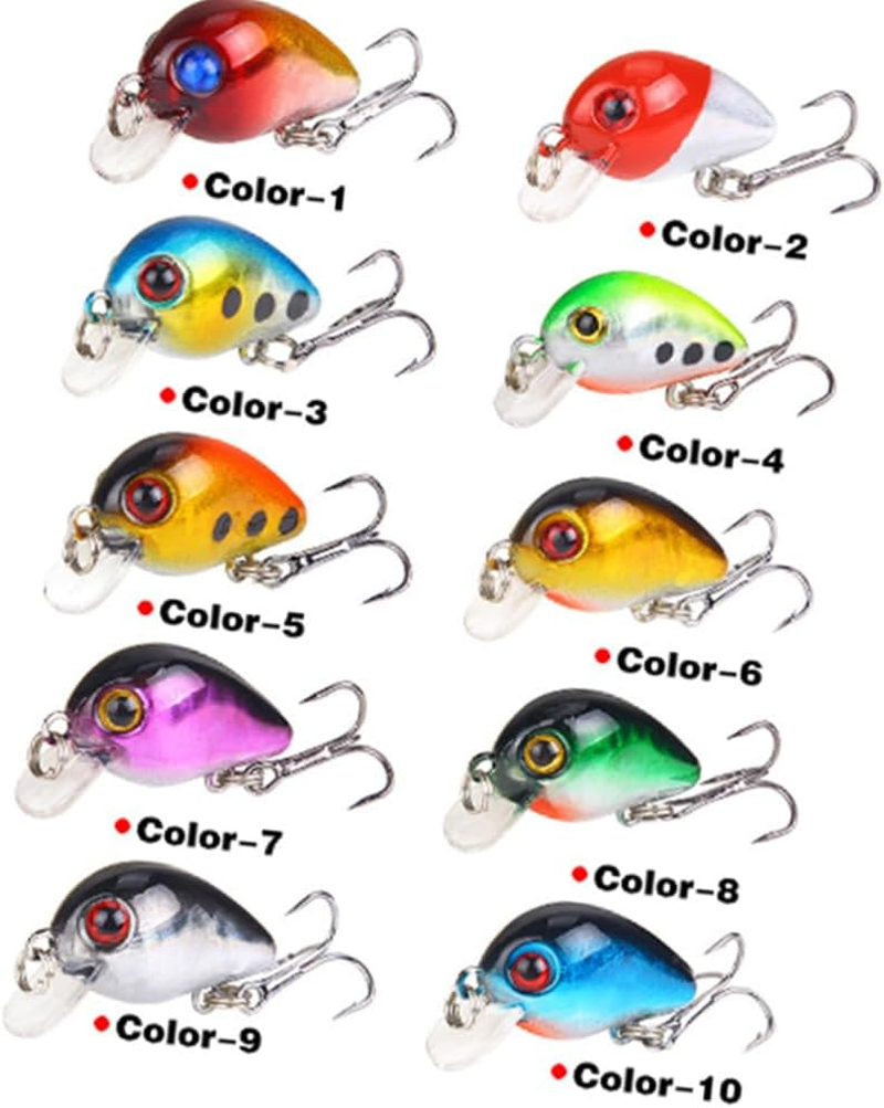 10 PCS Special Spinner Spoon Vibrating Jigging Fishing Lures, Mini Artificial Hard Baits for Trout Bass Freshwater Saltwater Fishing Tackle Gear image number 2