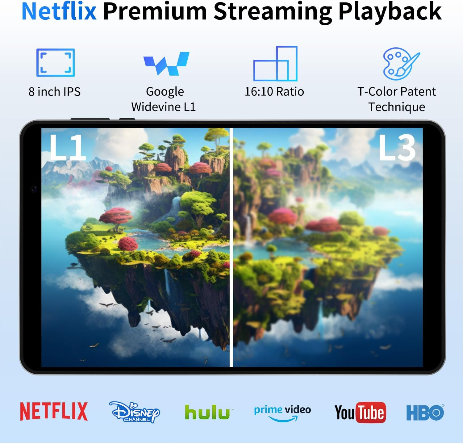 2025 Android 15 Tablet 8 Inch Tablet, Octa-Core Processor, 12GB RAM 64GB ROM 2TB Expandable, 1280 * 800 IPS HD Screen, Wifi6, BT5.4, Widevine L1, 5MP+8MP Dual Camera Tableta - Grey