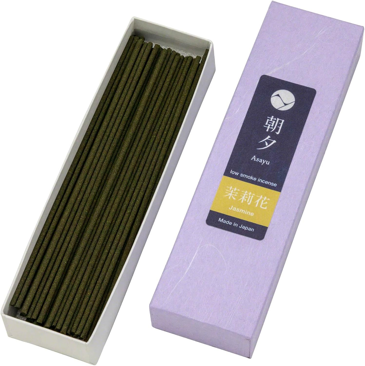 Asayu Japanese Low Smoke Incense Sticks Jasmine Scent (1.41Oz), Made in Japan Quality - Jasmine 20G image number 2