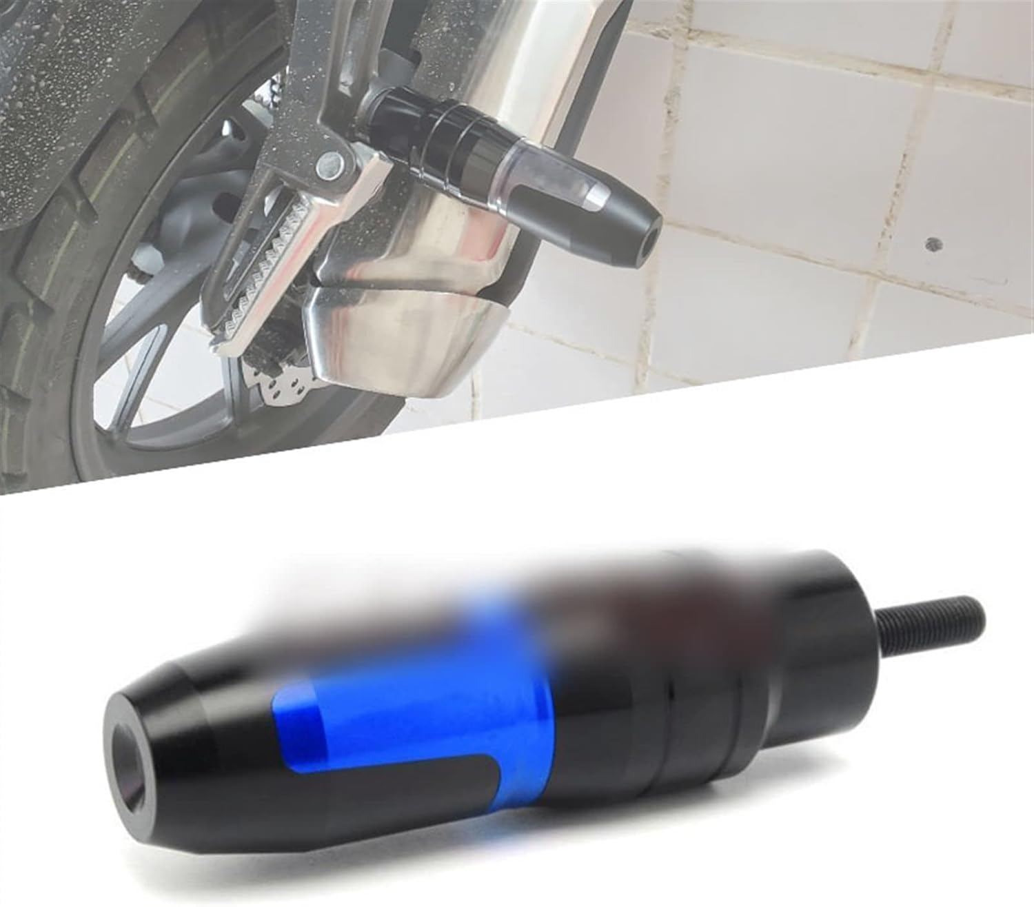 Motorbike Exhaust Frame Sliders Crash Pads Falling Protector Accessories for Husqvarna 701 401 2020 2021 SVARTPILEN 701 401 250 2018-2022 2019 2020 2021 (Color : Blue)