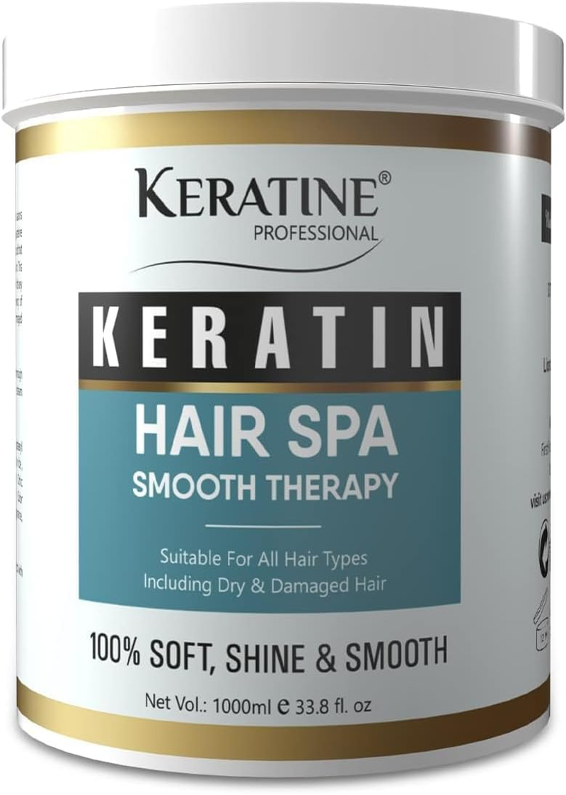 KERATINE PROFESSIONAL PREMIUM KERATIN HAIR SPA SMOOTH THERAPY | 100% Soft, Shine & Hair Repair | Infused with Brazilian Nut and Keratin | Treatment Protein Spa - Conditioning for Dry Damaged image number 6
