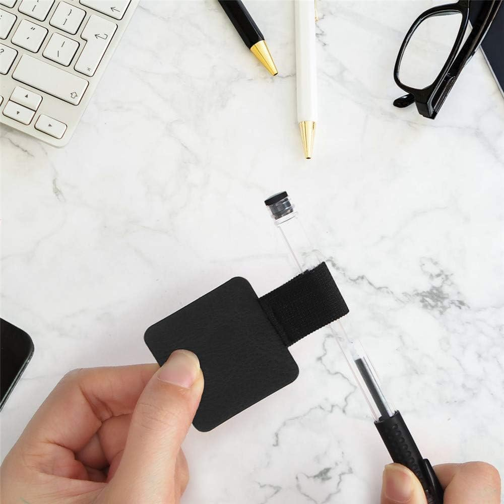 10PCS Self Adhesive Pen Loop Holder, Betterjonny Colourful Leather with Durable Elastic Loop | Anti-Loss & Portable for Notebooks, Journaling Supplies, Planners & Calendars image number 1