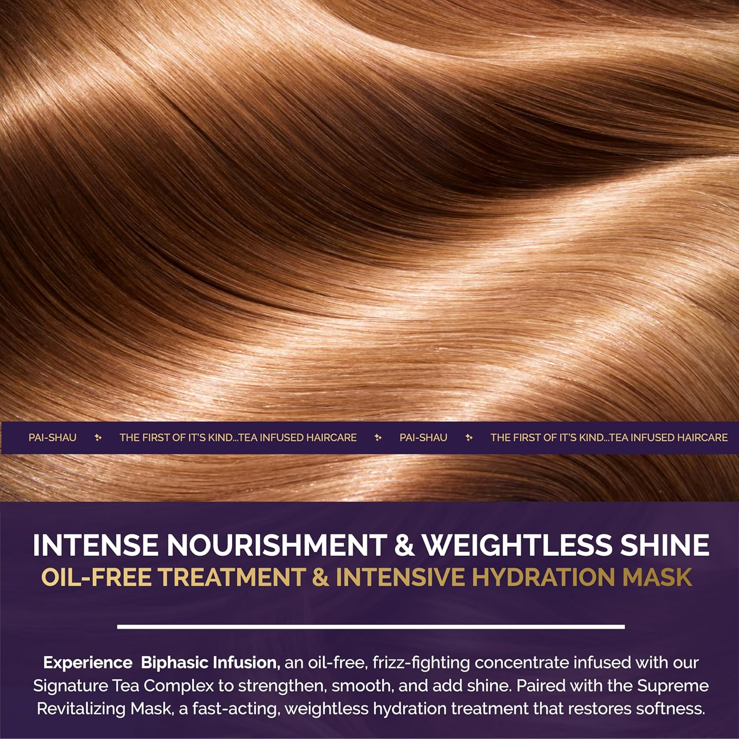 Pai-Shau Biphasic Infusion and Supreme Revitalizing Mask - Oil-Free Hair Rejuvenating Serum and Repairative Hair Treatment Suitable for All Hair Types image number 3