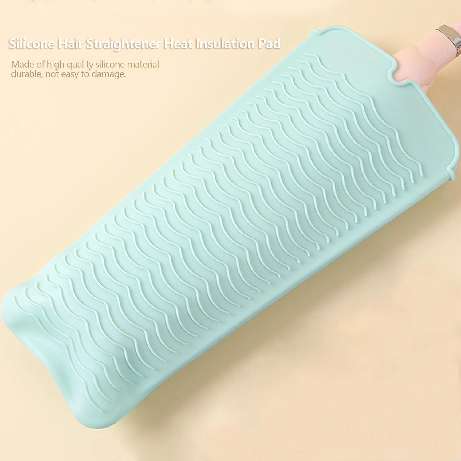 Silicone Hair Straightener Mat - Travel Hair Straightener Mat - Anti-Scald Protection Mat, Heat Resistant Portable Mat for Curling Irons, Flat Irons and Hair Styling Tools Wynott image number 6