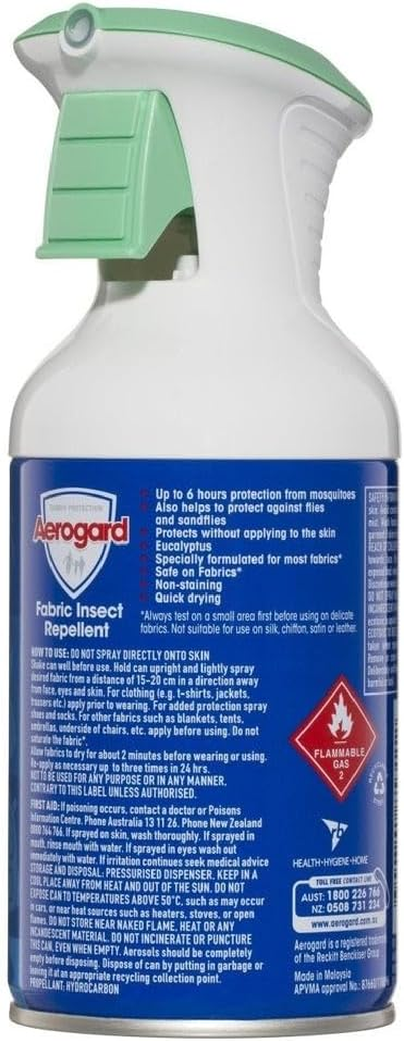Aerogard Eucalyptus Fabric Insect Repellent Spray 150 G image number 6