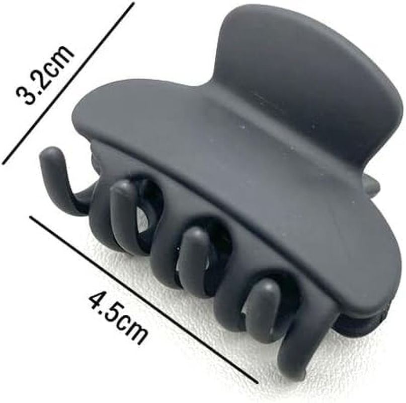 12Pcs Small Hair Clips Matte Medium Claw Clips for Women Small Claw Clips for Thin/Medium Fine Hair Strong Hold Jaw Clips Non-Slip Cute Mini Hair Clips image number 1
