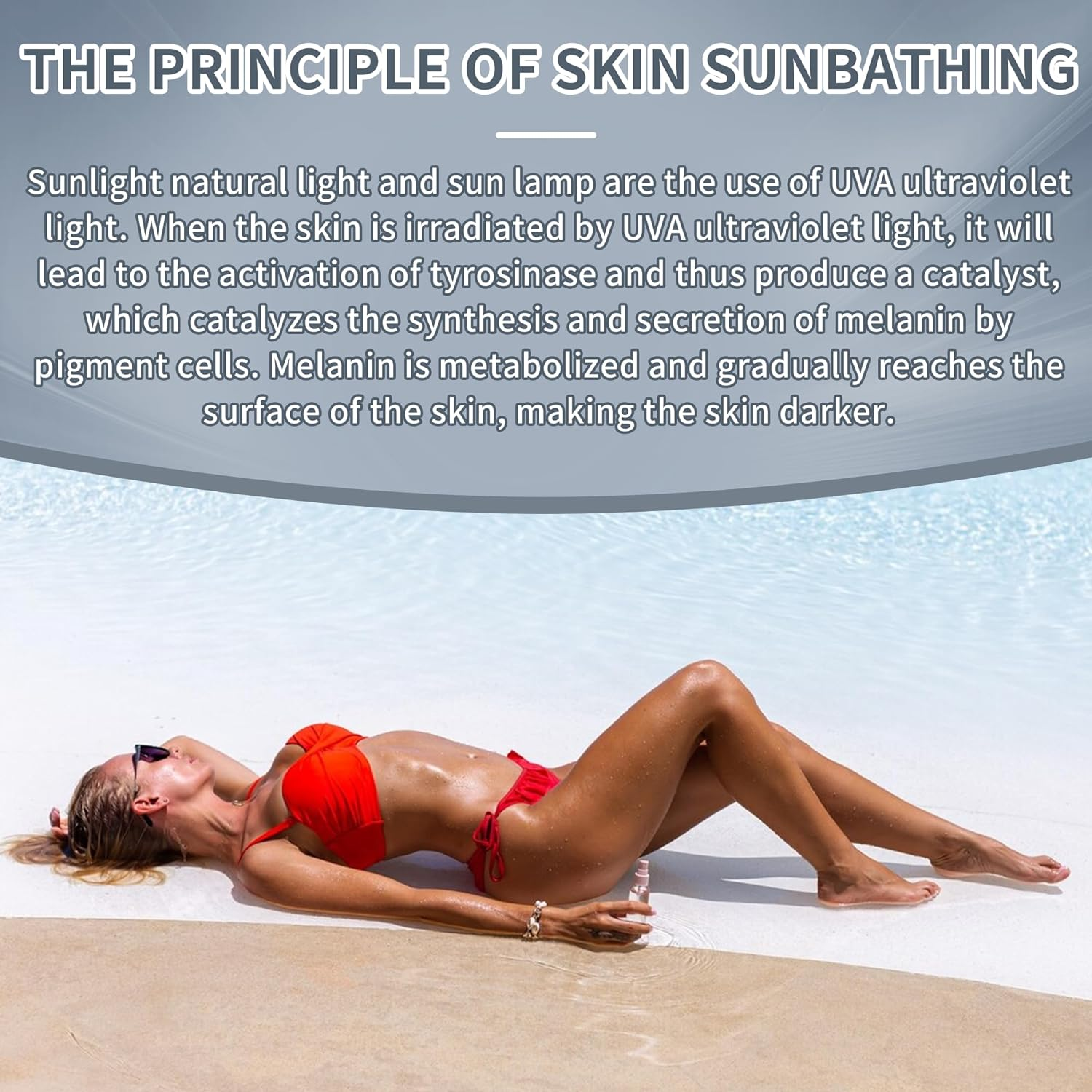 Solarium for Home, 460 NM Portable Tanning Lamp with 225 Leds, 45 W Face Solarium, Adjustable Stand and Hanging Hooks, Face Tanner Solarium for Home for Body