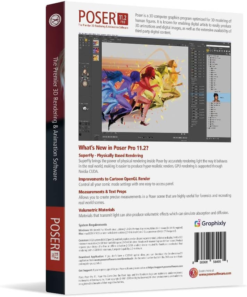 Poser Pro 11 - the Premier 3D Rendering & Animation Software for Windows and Mac OS