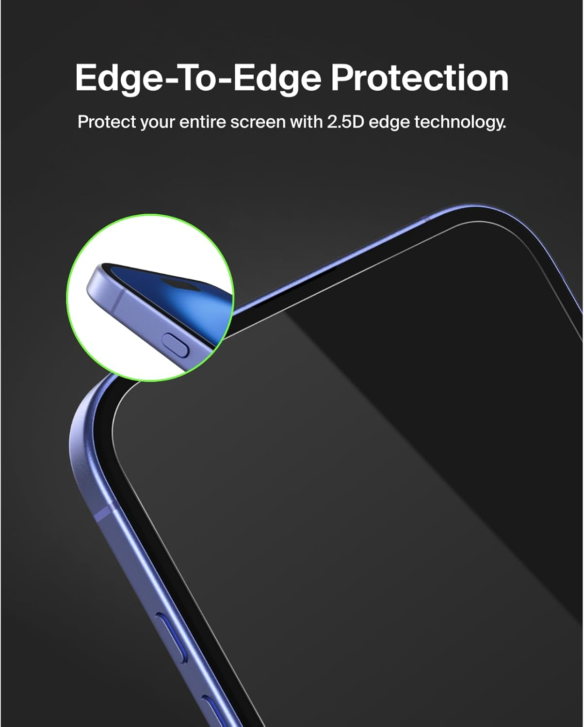 Belkin Screenforce Temperedglass Treated Screen Protector for Iphone 15 plus and 14 Pro Max- Slim & Scratch-Resistant - Includes Easy Align Tray for Bubble Free Application image number 1
