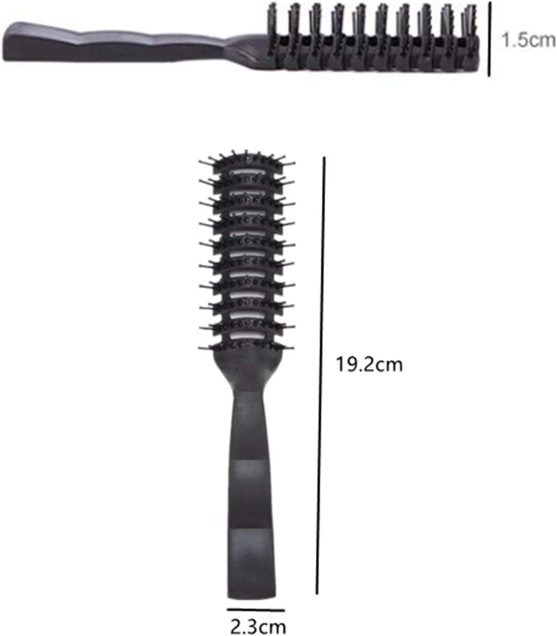 Pack of 2 Ventilated Detangling Brushes, Anti-Static Detangling Brushes, Styling Hair Brush Tool for Blow-Drying, Massage Hair Brush for Men and Women image number 2