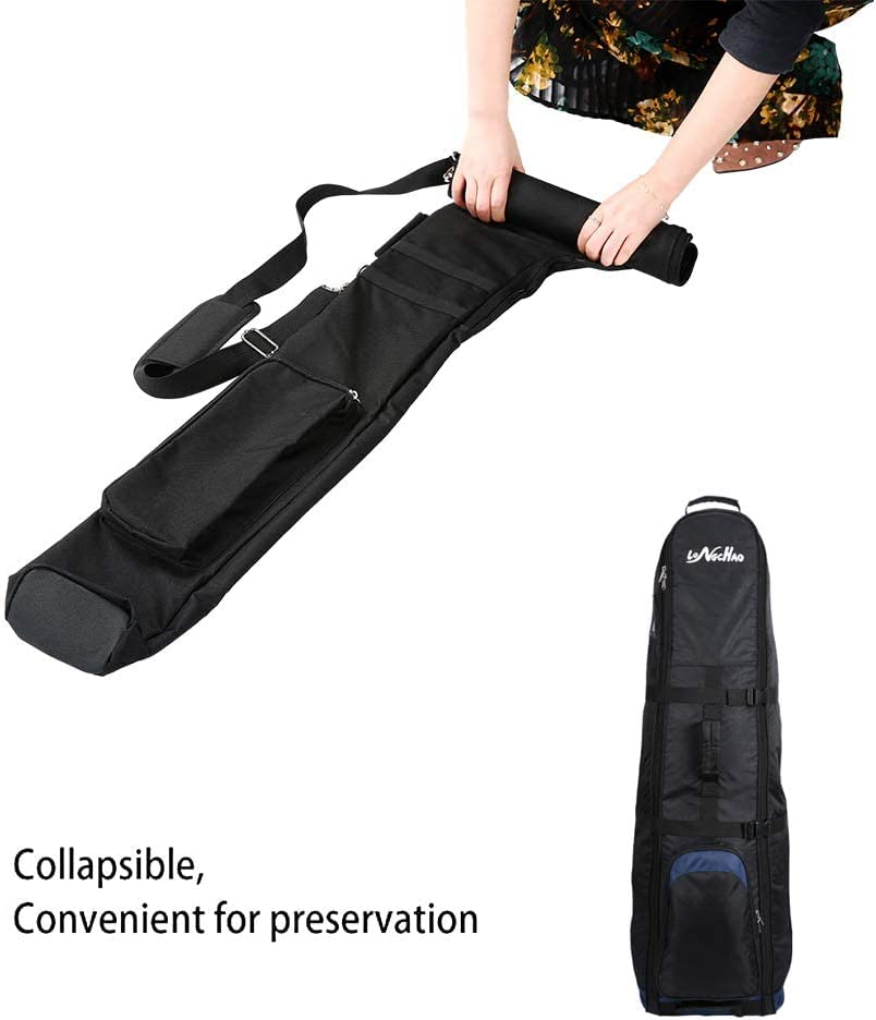 Lehom Golf Bag Clubs Case Foldable Zippered Golf Carry Bag for 8-10 Golf Clubs Lightweight Golf Travel Bag for Men & Women image number 3