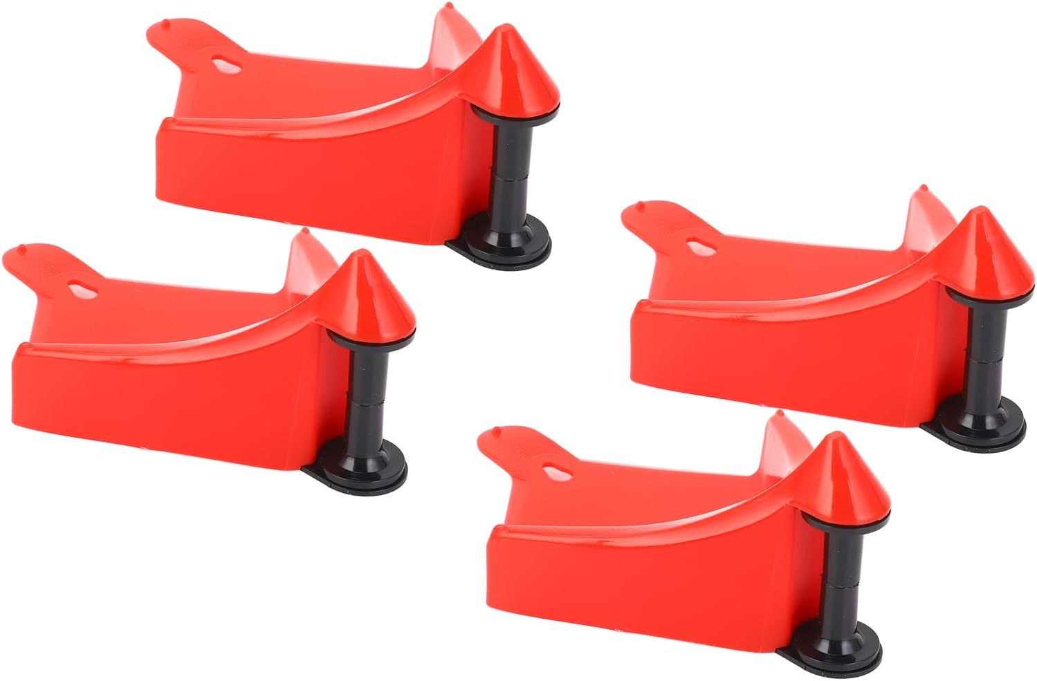 Generic 4 Pcs Car Hose Guides, Plastic Hose Guides for Car Wash, Tire Roller Preventing Stucking and Snagging under Tires for Motorcycle Truck Wheel Rolling System Tool (Black)