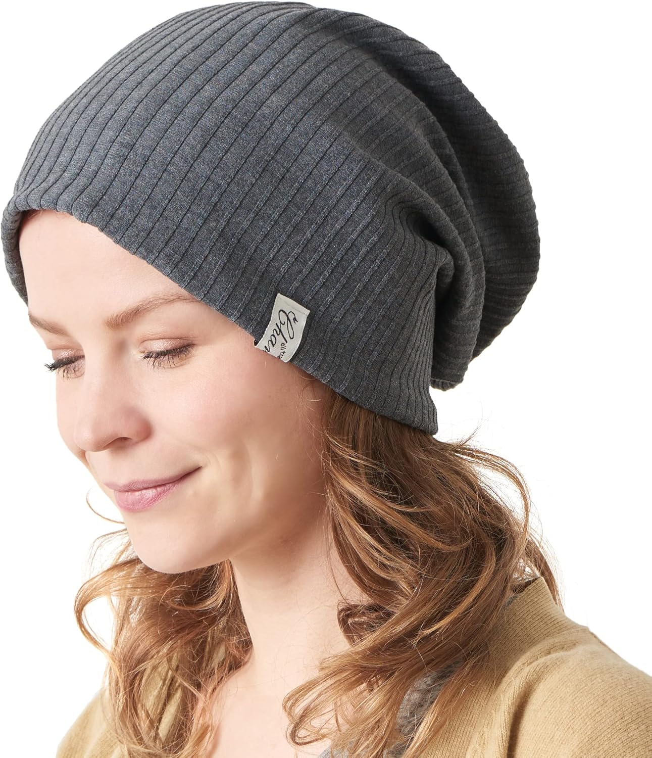 CHARM Mens Summer Beanie Headband - Slouchy Hat Womens Cap Neck Gaiter Head Band