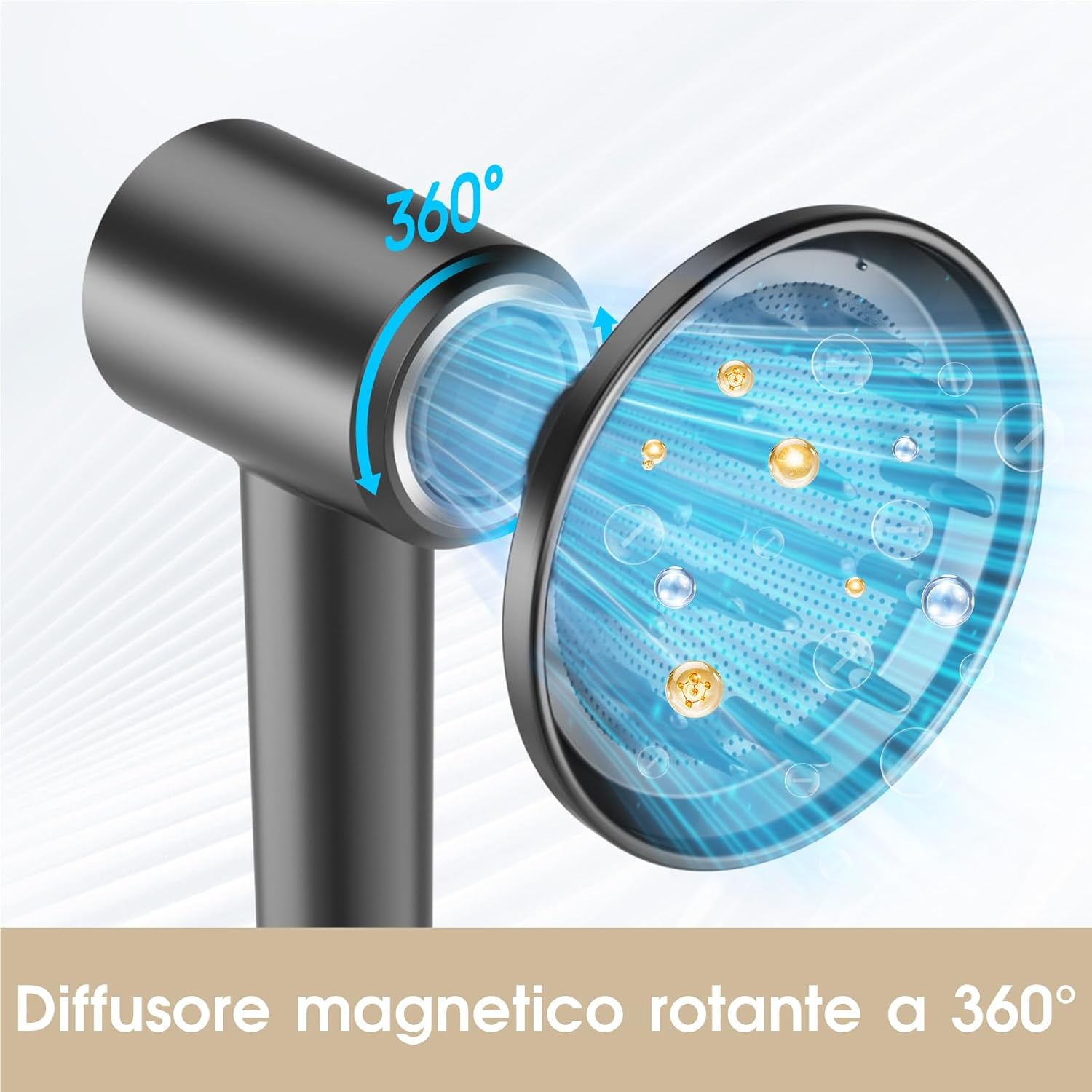 Hair Diffuser LKV Hair Dryer Diffuser Opzetstuk for Krullend En Natuurlijk Golvend Hair Volume Dispenser for Curls & Waves, Lightweight Design for Travel and Home image number 2