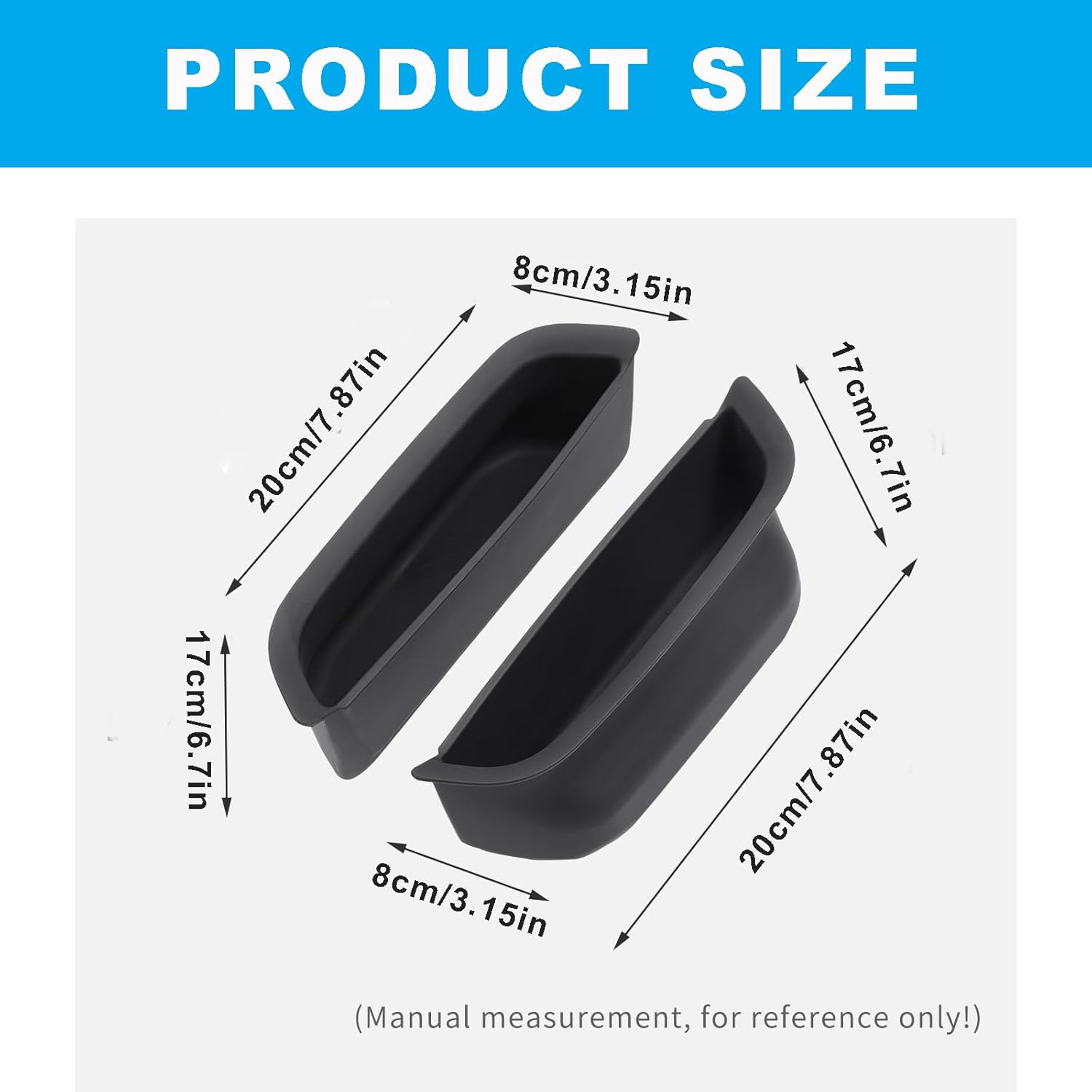 MAEZOE 4PCS Door Handle Storage Organizer for 2024-2025 Toyota Land Cruiser Prado LC250, Front & Rear Door Storage Box Insert, Non-Slip, Easy to Clean, Custom Fit, Black image number 4