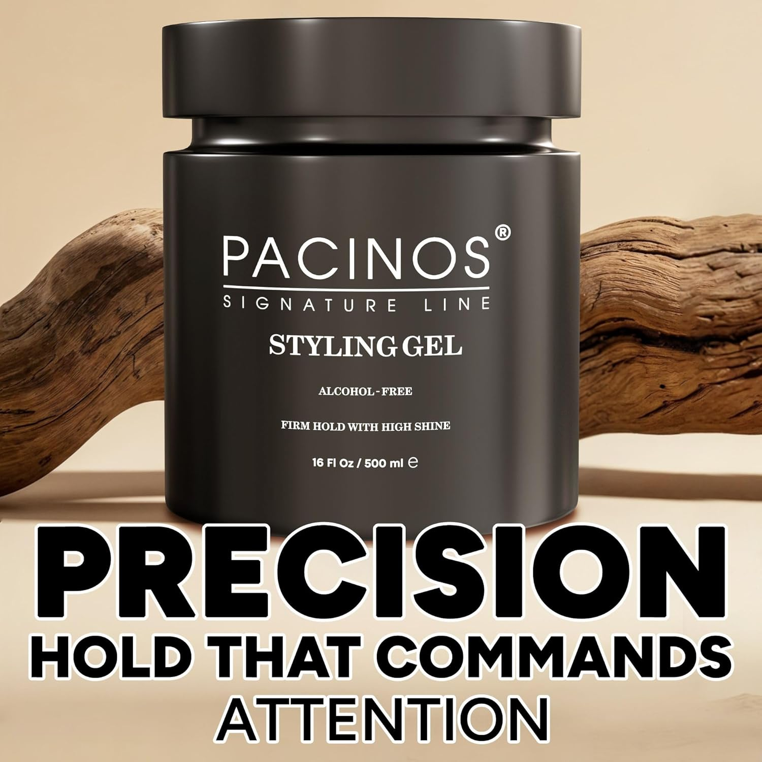 Pacinos Hair Styling Gel 500 Ml &ndash; Men'S Hair Gel &ndash; Strong Hold &ndash; No Gluing and No Residue &ndash; Alcohol Free &ndash; Fresh Fragrance &ndash; Hair Gel &ndash; Wet Hair Look &ndash; Water-Soluble Formula image number 1