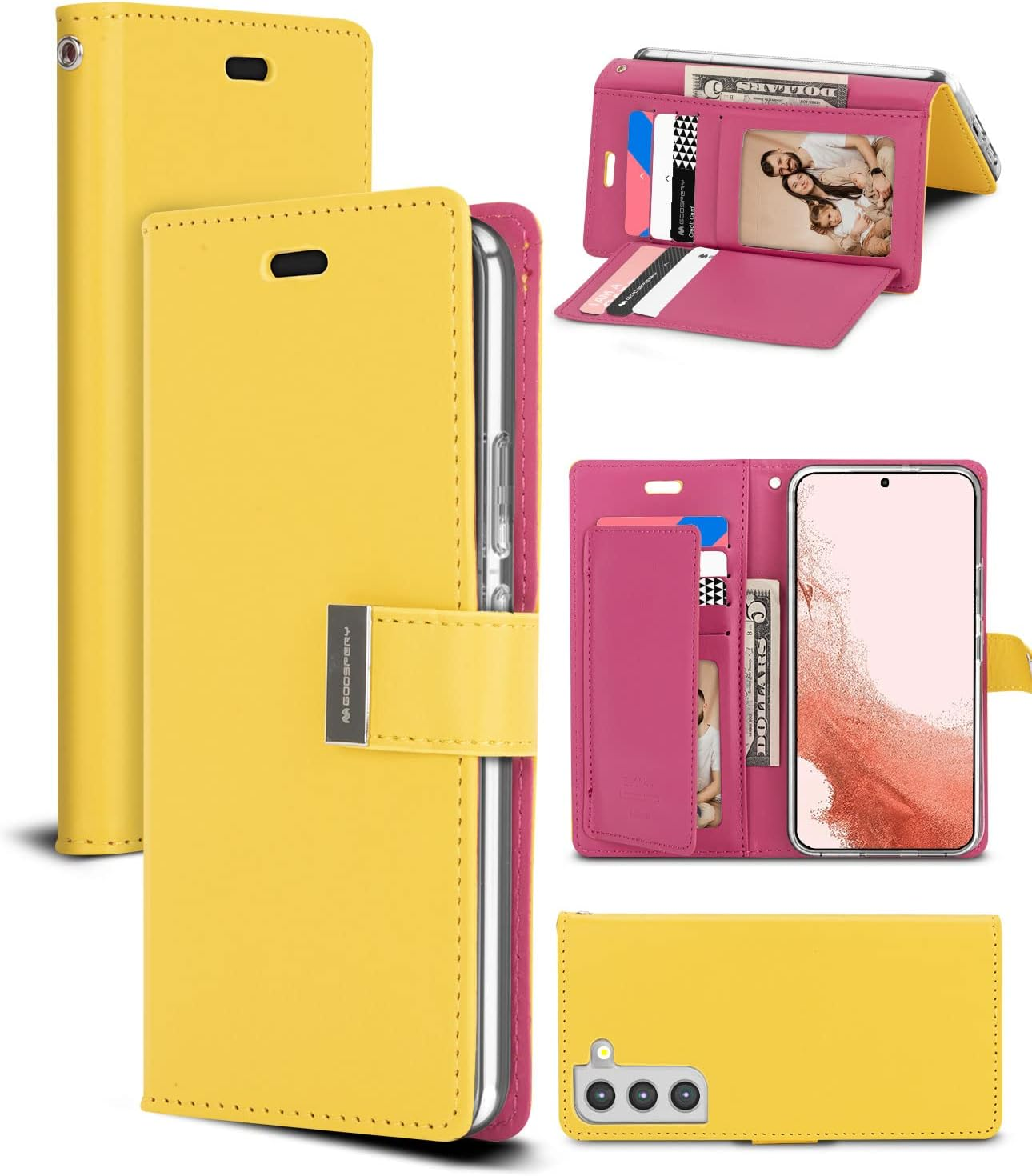 Rich Diary Case for Galaxy S22 plus - Rose Gold - Brown image number 6