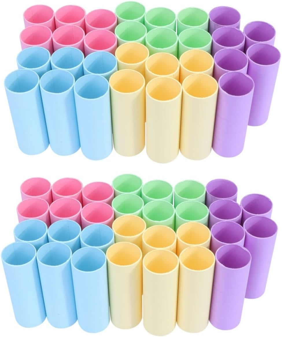 Operitacx 20Pcs Cardboard Tubes for Crafts, Empty Toilet Paper Rolls for Crafts Projects (Height 4.33 Inches, Diameter 1.57 Inches)
