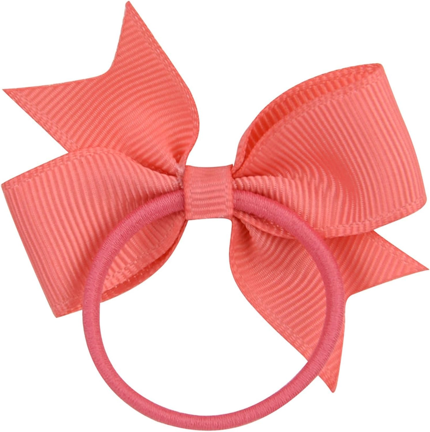 JOVALA 24PCS Baby Hair Ties with Bows for Toddler,2.2 Inch Tiny Hair Bows with Elastic Loop Ponytail Ties Pony Tail Holder Hair Bands Accessories for Infants Toddlers Baby Girls Kids