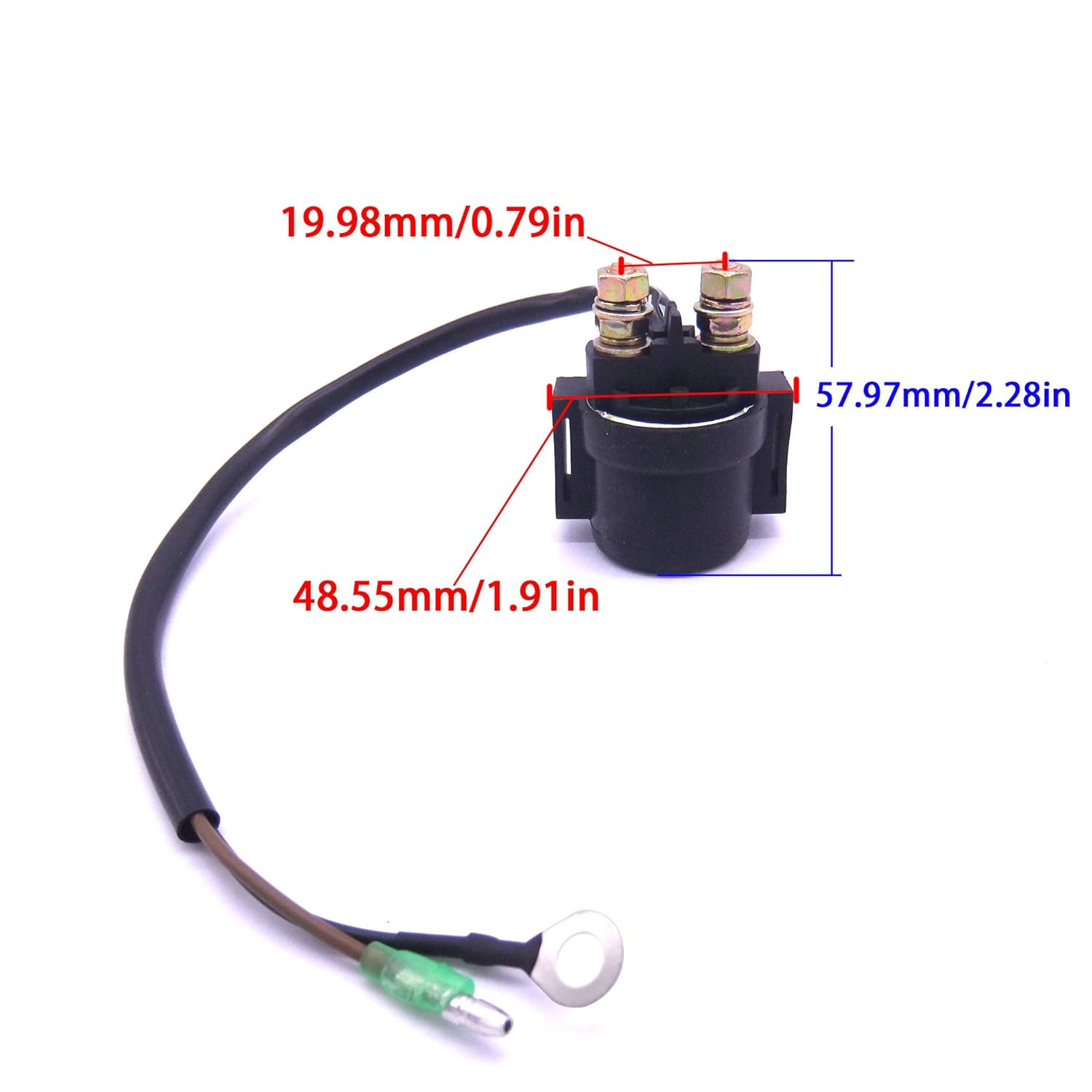 Boat Motor 5030783 05030783 Starter Solenoid Relay Switch for Evinrude Johnson OMC BRP / 31800-94400 31800-94401 31800-95501 31800-95502 31800-95510 for Suzuki 9.9HP-150HP Outboard Engine, 12V image number 6