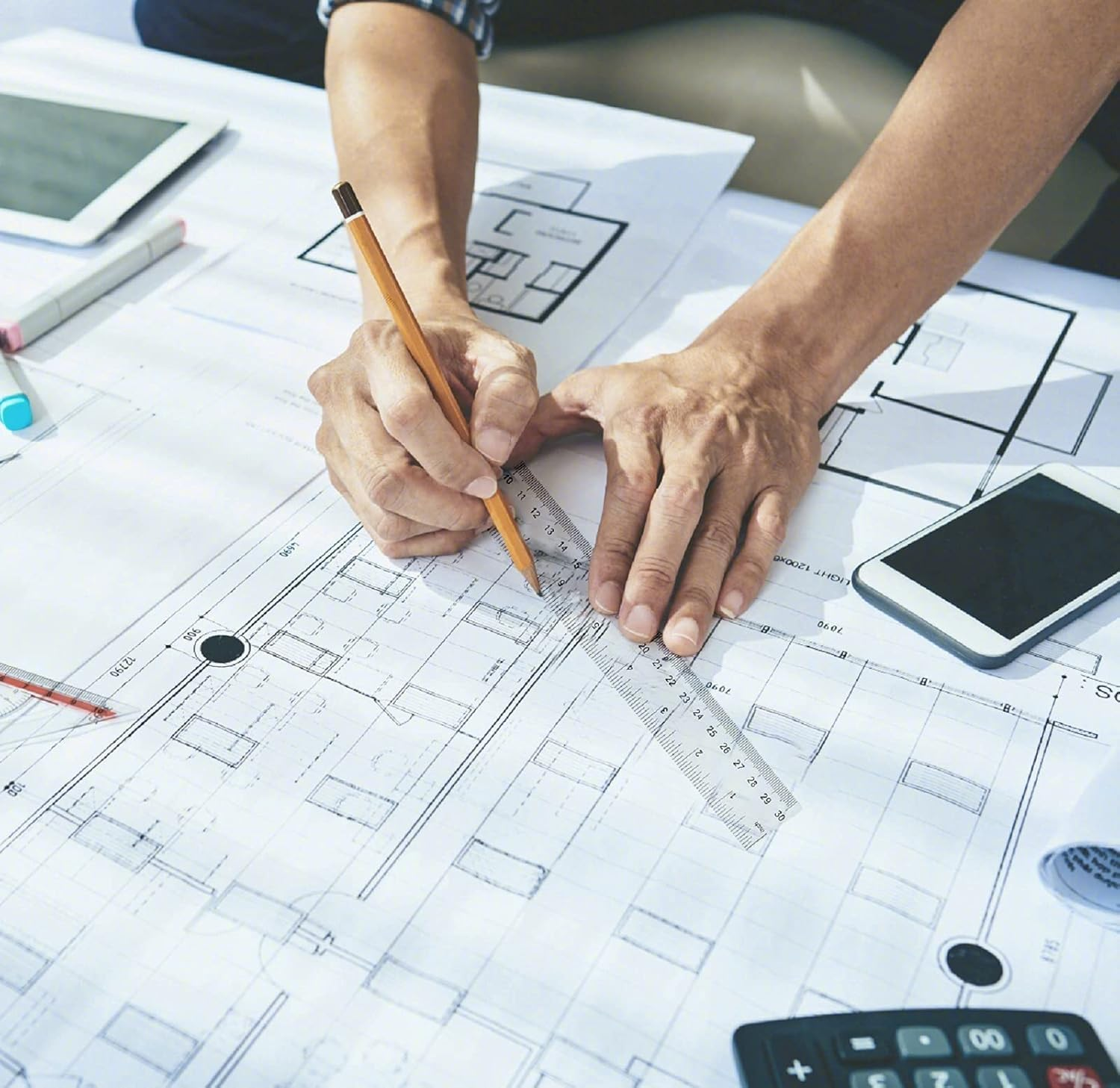 30 Pcs Clear Plastic Ruler Set, 12 Inch/30 Cm Transparent Straight Ruler with Centimeters and Inches, Flexible Measuring Tool for Student Classroom School Office image number 1