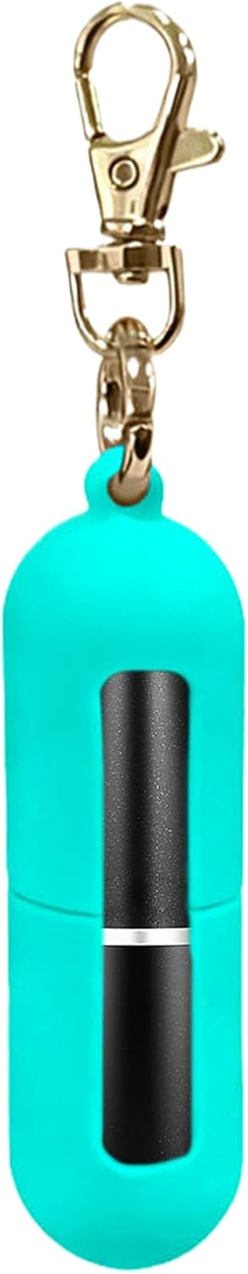 Lip Gloss Holder Keychain,Portable Silicone Pocket - Lip Holder Keychain - for Travel Purse Wallet Gym Workplace Outdoor Activities Daily Commute