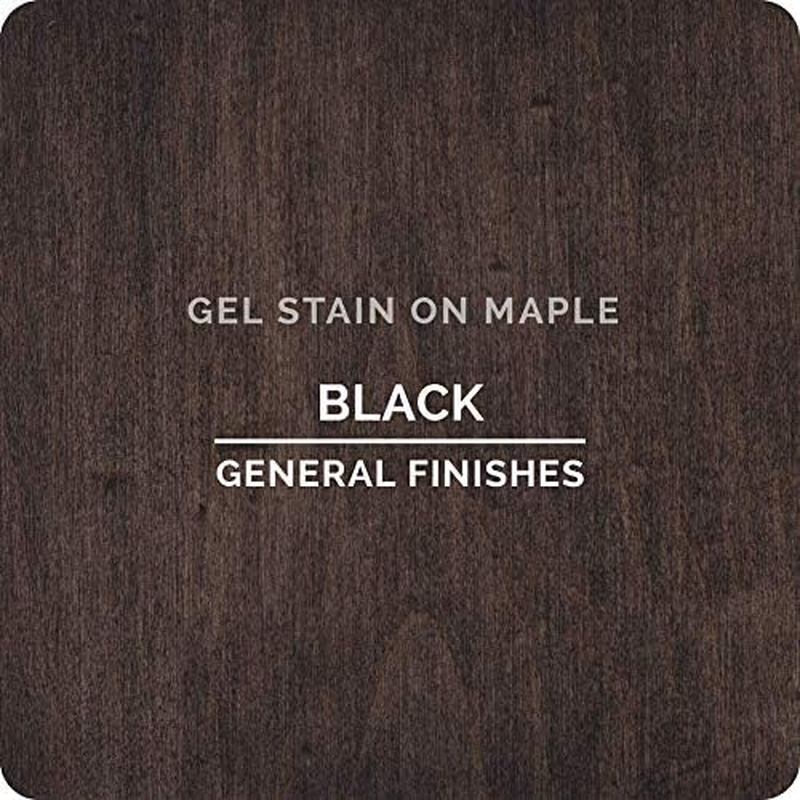General Finishes BLH Gel Stain Half Pint Black image number 2