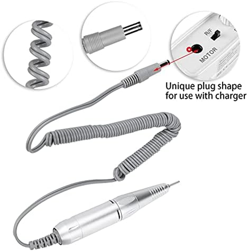 Nail Drill Machine 0‑35000Rpm, Ergonomic Sturdy Durable Electric File Efile for Acrylic Nails Gel Polishing, Nail Drill Handle for Salon and Home Use image number 2