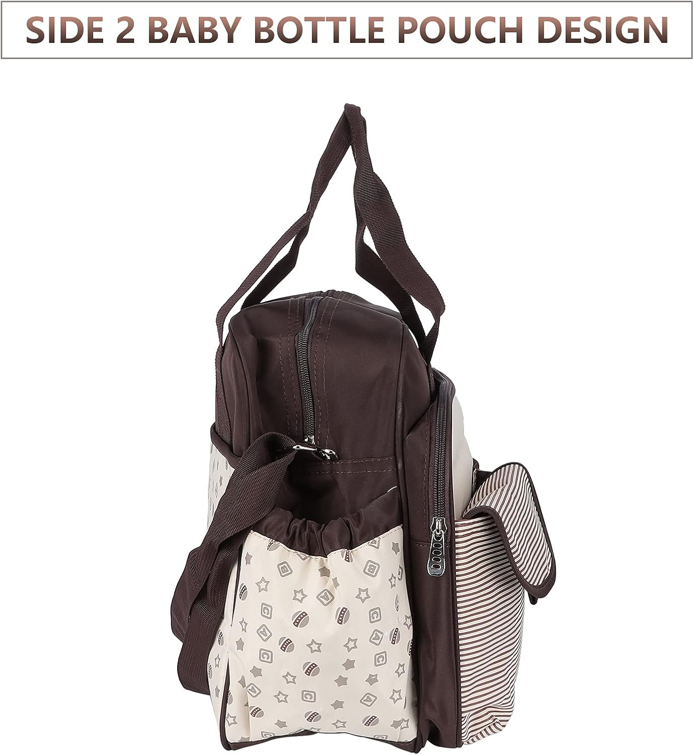 Maternity Nappy Bag, Large Tote Bag Milk Bottle Diaper Bag Travel Bag Overnight Bag for Airplanes for Hospital for Travel image number 6