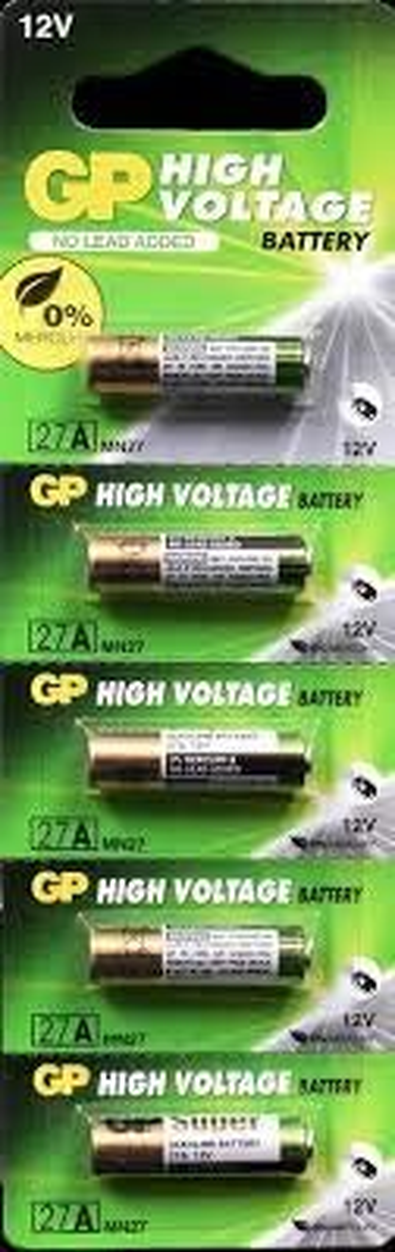 Gpbatteries 12 Volt Alkaline Batteries - 5-Pack - Gp Battery 27Ae