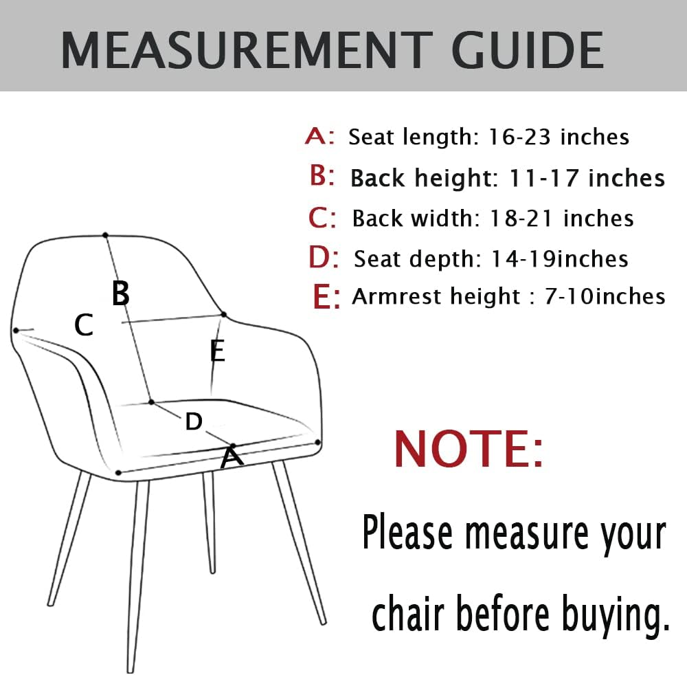 Velvet Stretch Black Modern Curved Back Armrest Wingback Chair Cover for Banquet Office Living Room Vanity Bedroom Set of 1 - Black image number 2