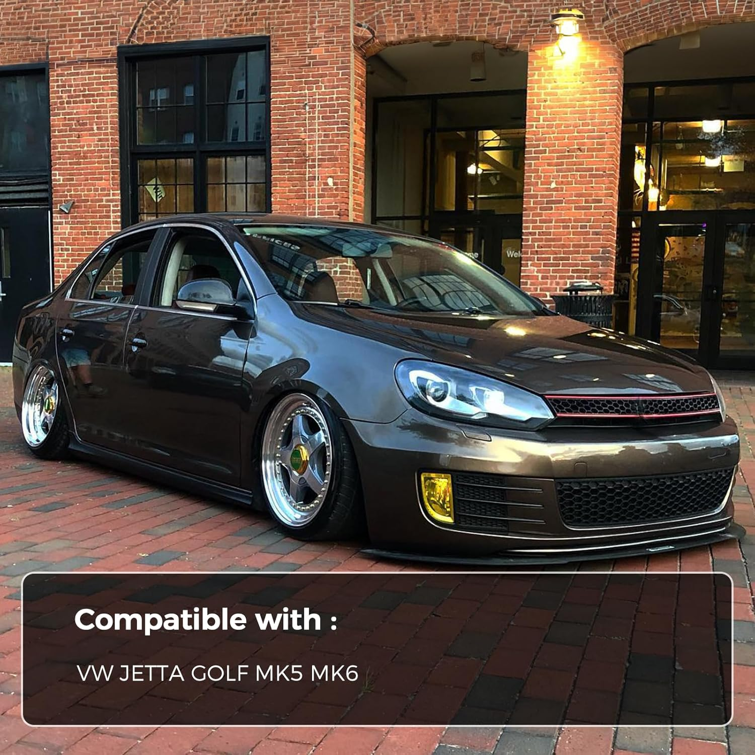 2PCS Windshield Washer Nozzle 2KD955985 5M0955985C9B9 Compatible with VW Jetta Golf MK6 MK5- image number 2