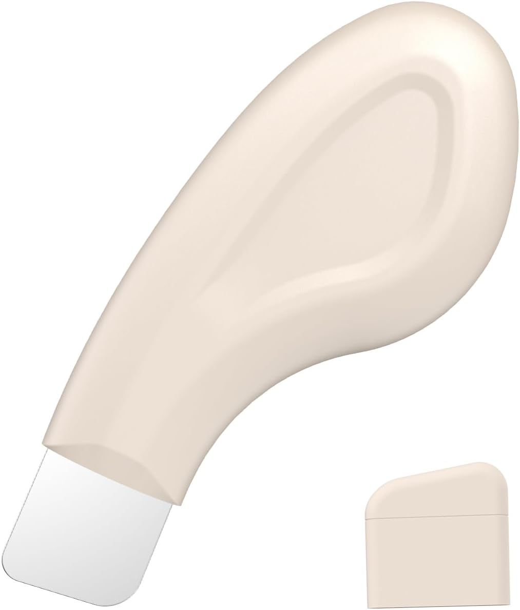 Sookga Blackhead Remover Tool, Silicone Face Scraper for Deep Cleansing, Skin Scrubber Face Spatula, Nose Blackhead Remover, Skin Care Tool for Men and Women (Pink)