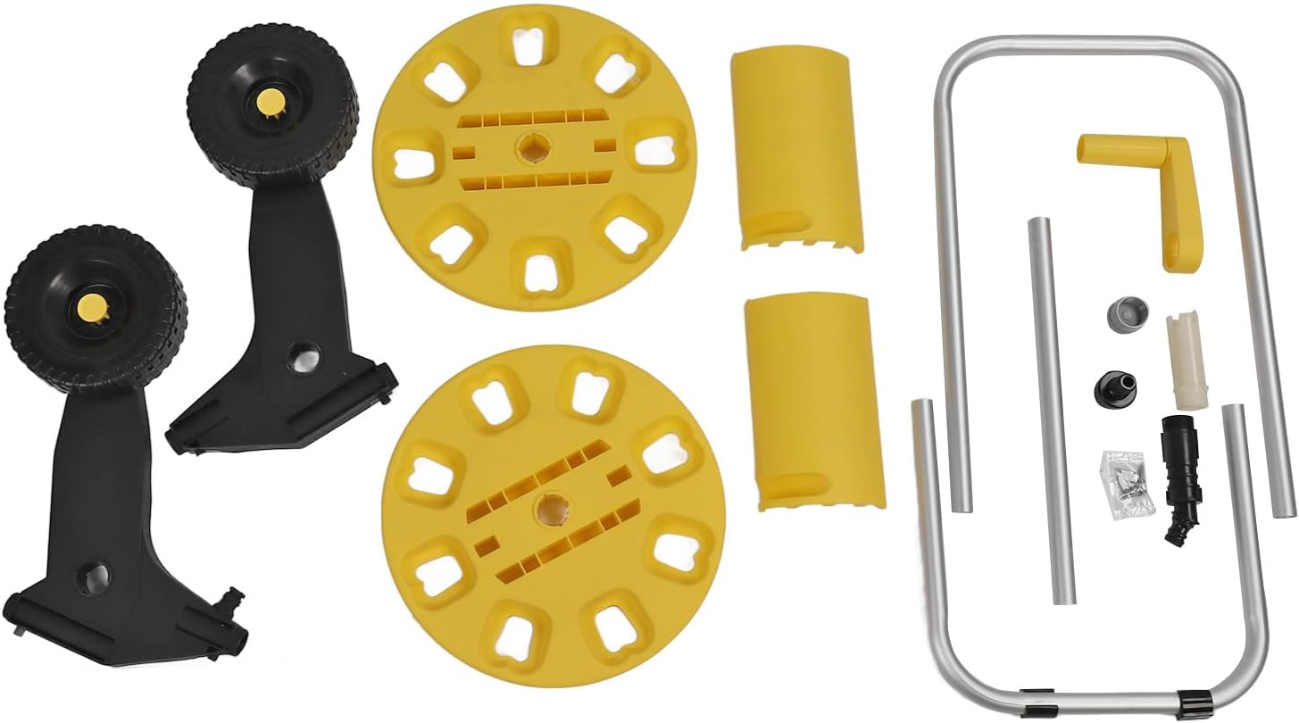 Hose Reel Cart, Corrosion Resistant ABS PP Aluminum Stable Garden Hose Cart for Yard image number 3