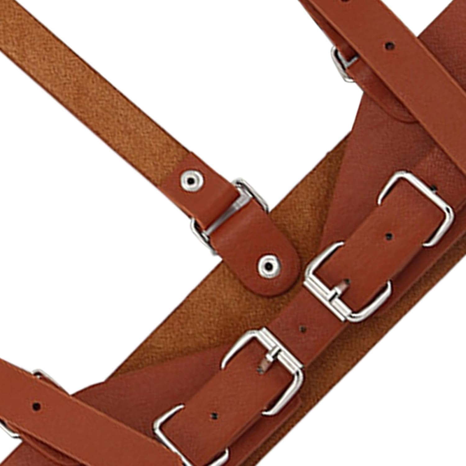 Stylish Underbust Corset PU Leather Womens Waist Belt for Steampunk Fashion - Black image number 4