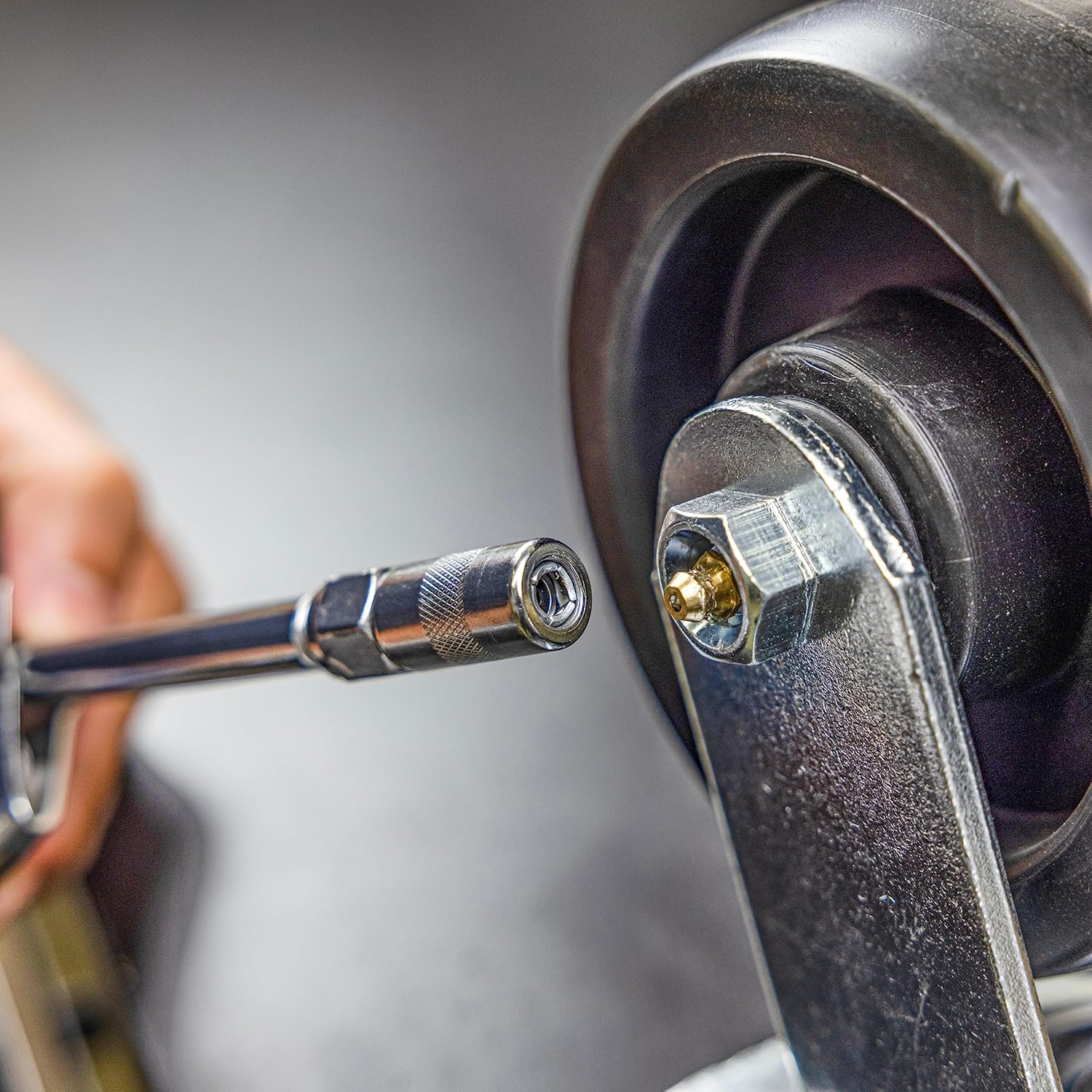 Neiko 12012A Mini Grease Gun, Heavy Duty Pistol Grip Greaser, 4500 PSI, Mini 3Oz Grease Cartridges for Grease Gun, Grease Gun with Zerk Fitting, 5.75&rdquo; Straight Extension, Small Grease Gun Kit image number 2