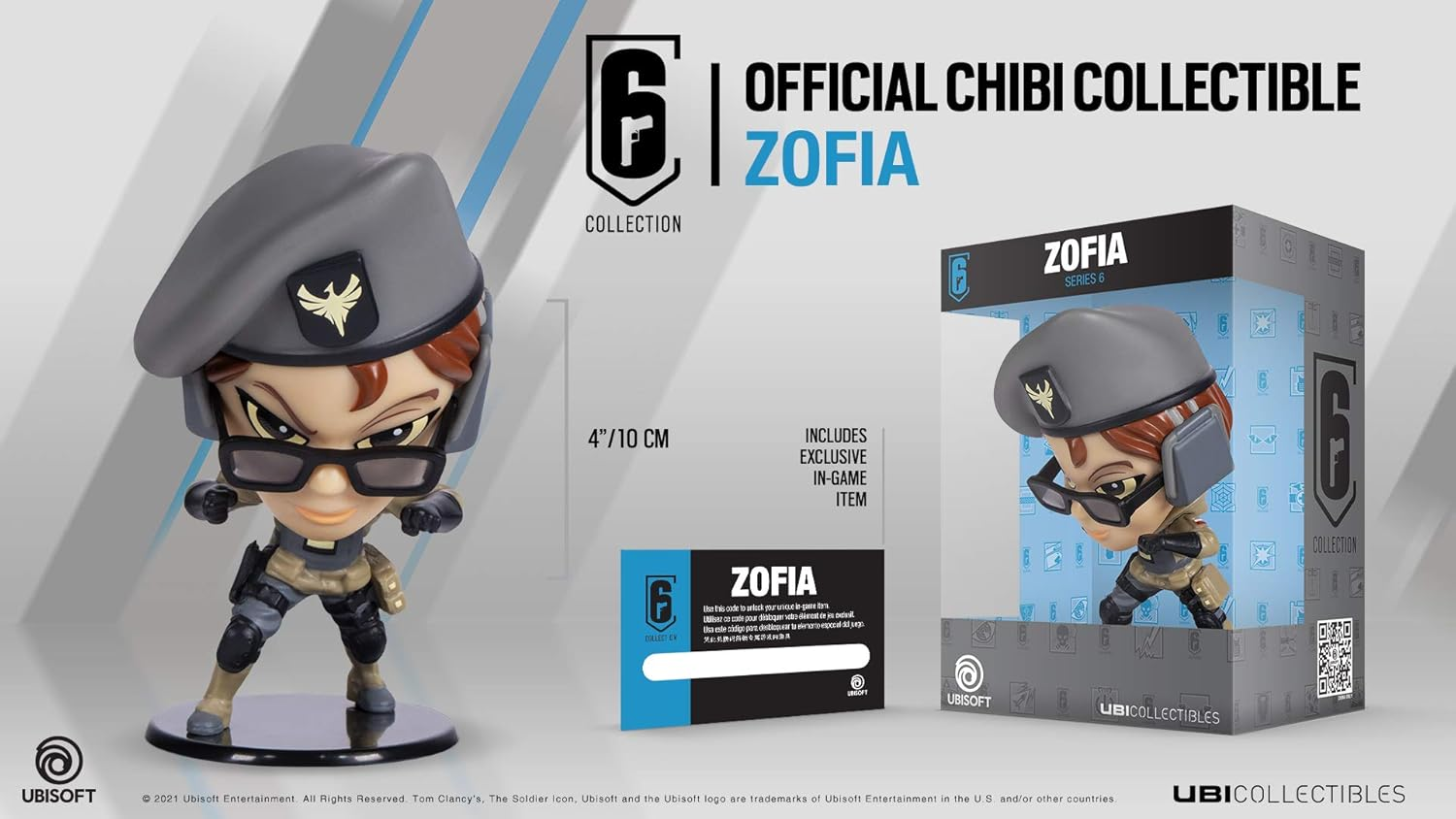Ubisoft Six Collection Merch Series 6 Zofia Chibi Figurine image number 5